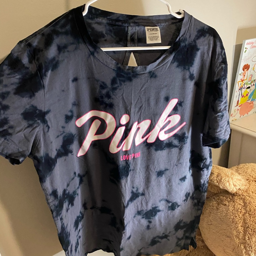 Pink tie dye tee